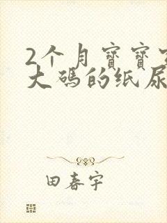 2个月宝宝穿多大码的纸尿裤