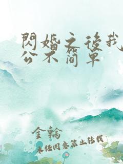 闪婚之后我的老公不简单