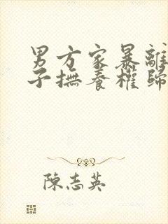 男方家暴离婚孩子抚养权归谁