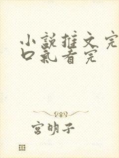 小说推文完结一口气看完