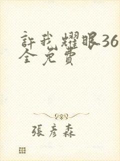 许我耀眼36集全免费