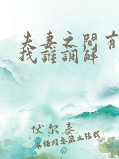 夫妻之间有矛盾找谁调解