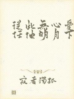 从此无心爱良夜任他明月下西楼的意思