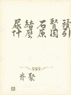 尿结石肾积水是什么原因引起的