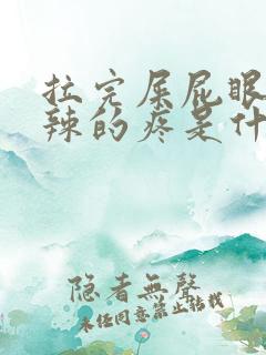 拉完屎屁眼火辣辣的疼是什么原因