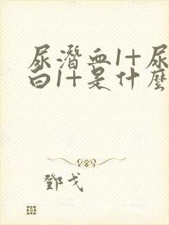 尿潜血1+尿蛋白1+是什么意思