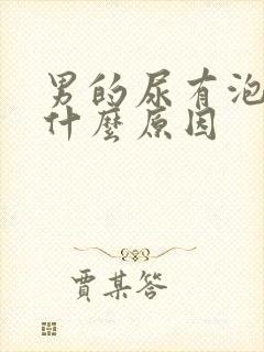 男的尿有泡泡是什么原因