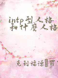 intp型人格和什么人格最配