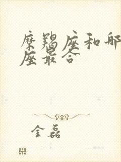 摩羯座和哪个星座最合