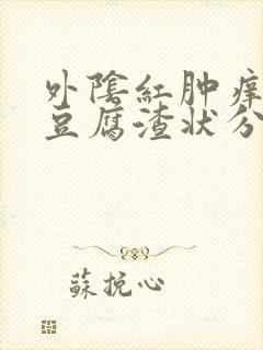 外阴红肿痒伴有豆腐渣状分泌物