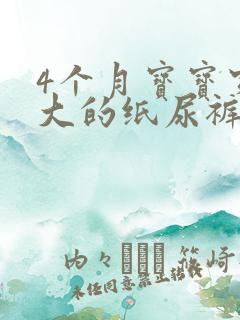 4个月宝宝穿多大的纸尿裤