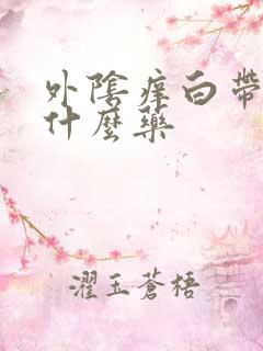 外阴痒白带黄用什么药