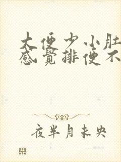 大便少小肚子胀感觉排便不通