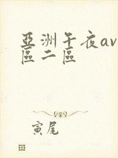 亚洲午夜av一区二区
