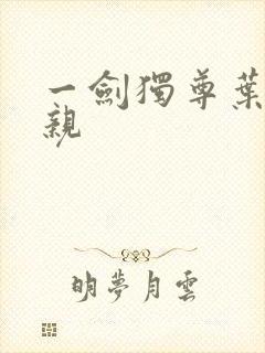 一剑独尊叶玄母亲