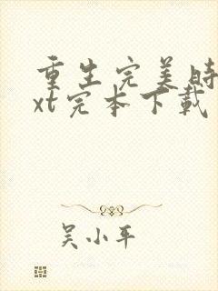 重生完美时代txt完本下载