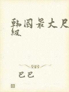 韩国最大尺度三级