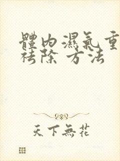 体内湿气重怎样祛除 方法