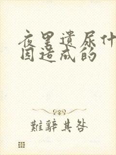 夜里遗尿什么原因造成的