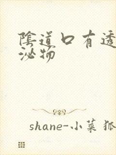 阴道口有透明分泌物