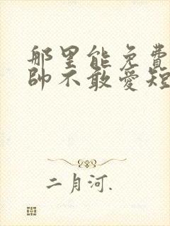 那里能免费看少帅不敢爱短剧