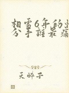 相处6年的情人分手谁最痛苦