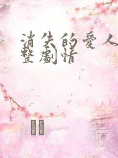 消失的爱人 完整剧情