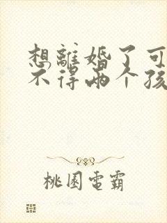 想离婚了可是舍不得两个孩子我该怎么办