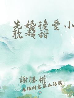 先婚后爱小说原耽超甜