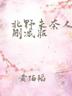 北野未奈人妻未删减版