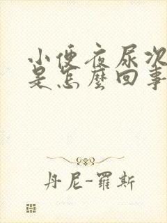 小便夜尿次数多是怎么回事