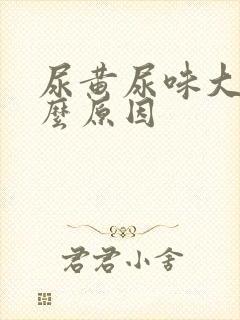 尿黄尿味大是什么原因