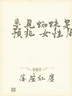 梦见蜘蛛是什么预兆 女性周公解梦孕妇