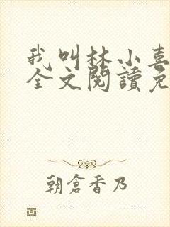 我叫林小喜小说全文阅读免费