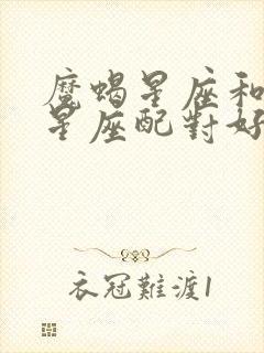 魔蝎星座和什么星座配对好