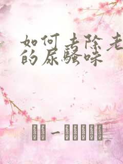 如何去除老年人的尿骚味