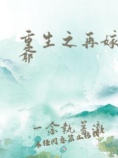 重生之再嫁小侯爷