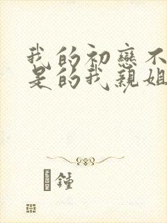 我的初恋不可能是的我亲姐姐无修版