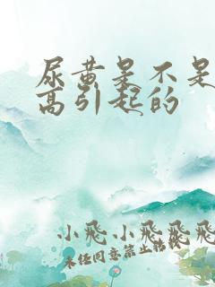 尿黄是不是尿酸高引起的