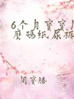 6个月宝宝用什么码纸尿裤