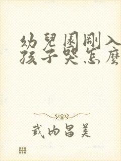 幼儿园刚入园的孩子哭怎么办