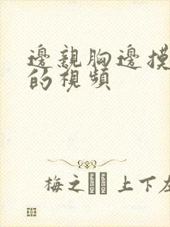 边亲胸边摸下面的视频