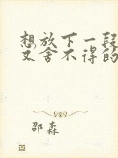 想放下一段感情又舍不得的句子