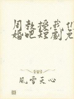 周教授,我们结婚吧短剧免费观看全集