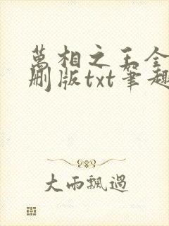 万相之王全本无删版txt笔趣阁