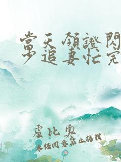 当天领证闪婚陆少追妻忙完整版