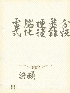 电脑硬盘分区格式化后能恢复数据吗