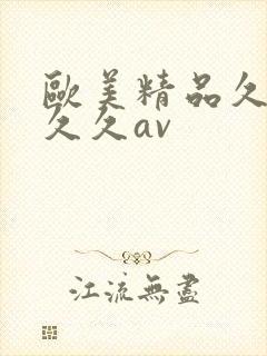 欧美精品久久久久久av