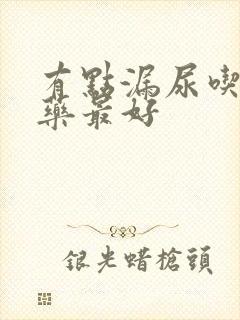 有点漏尿吃什么药最好