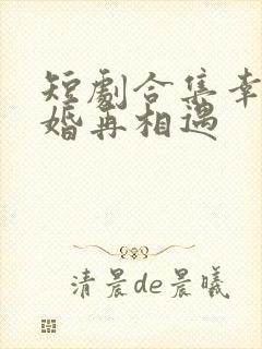 短剧合集幸得离婚再相遇